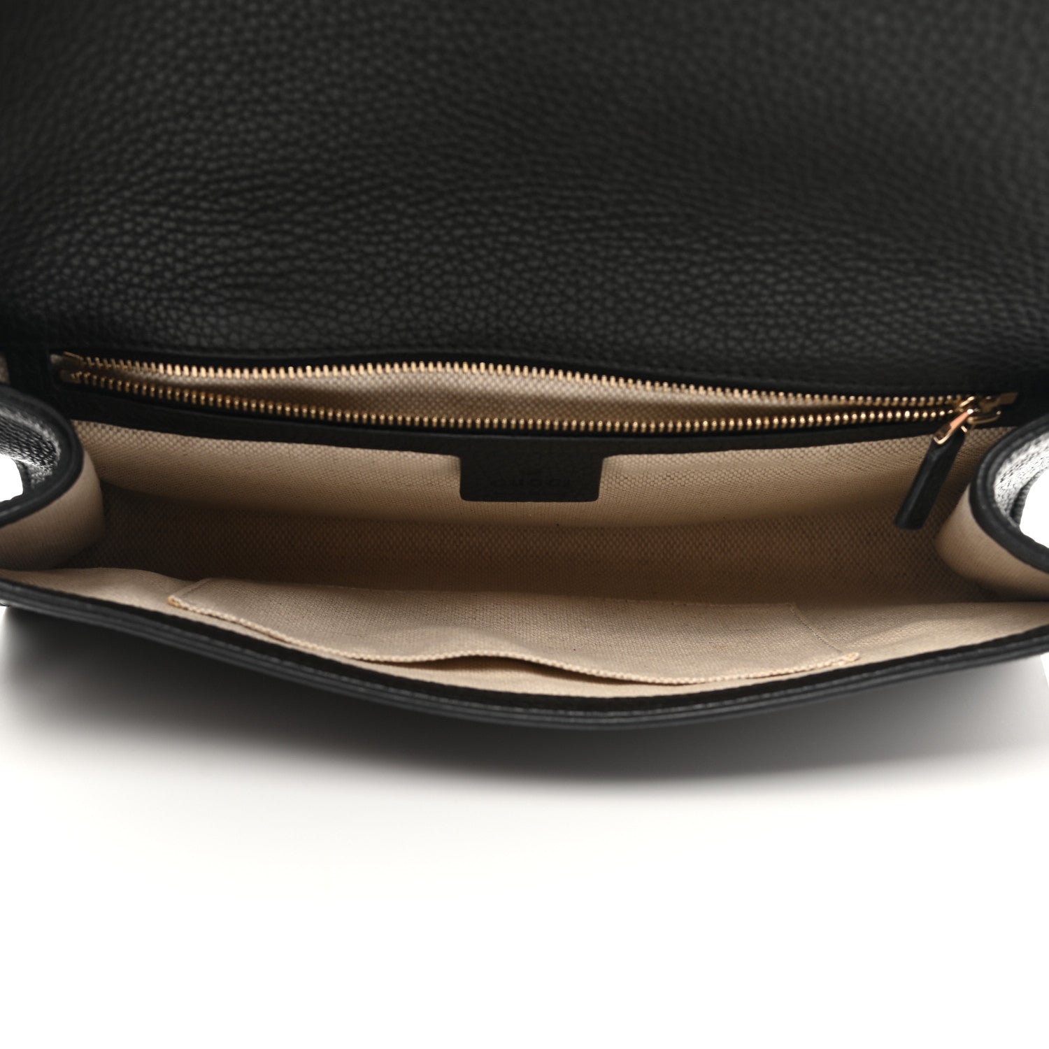 Gucci Pebbled Calfskin Medium Soho Clutch Black 5 of 8