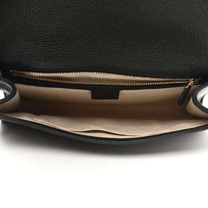 Gucci Pebbled Calfskin Medium Soho Clutch Black 5 of 8