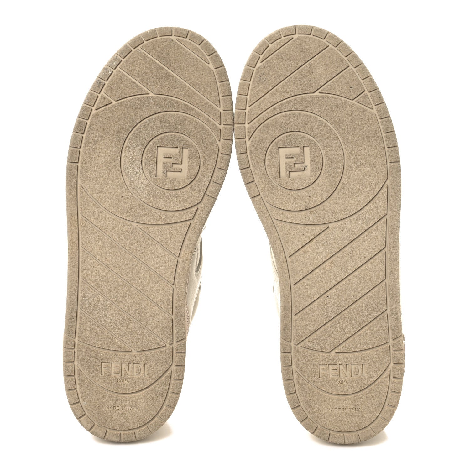 Fendi Suede Vitello Fendi Match Low Top Sneakers 37.5 Nudo White Garza Rosa 6 of 8