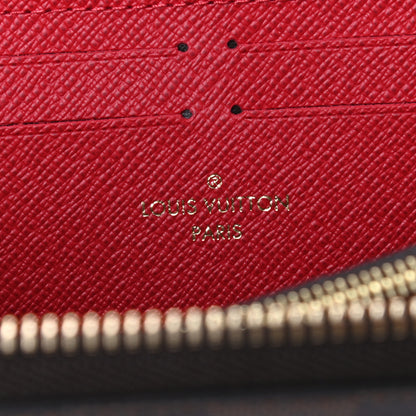 Louis Vuitton Damier Ebene Clemence Wallet Cherry 6 of 7