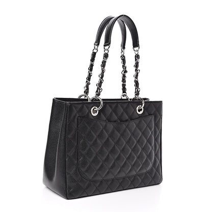 Chanel Caviar Quilted Grand Shopping Tote GST Black 3 of 11