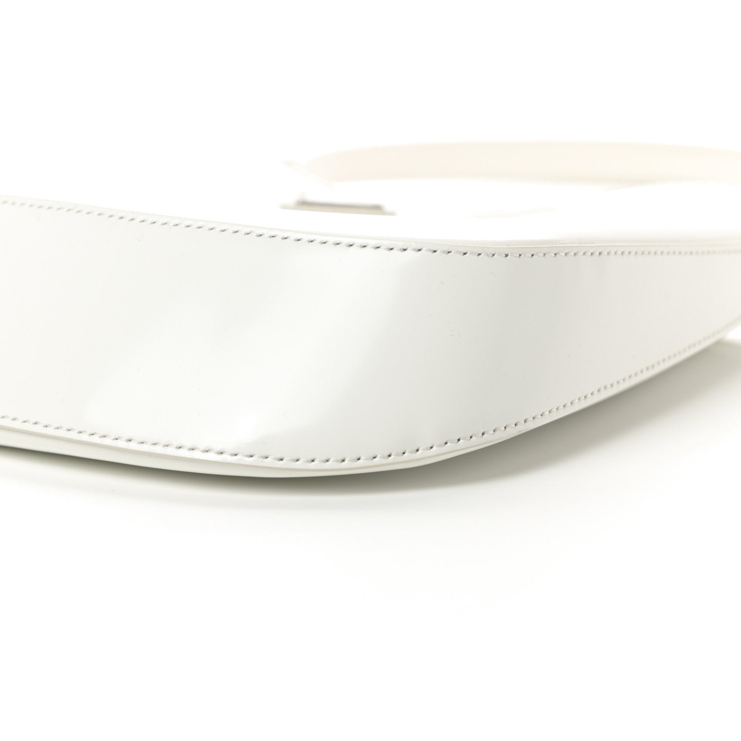 Prada Spazzolato Cleo Shoulder Bag White 10 of 10