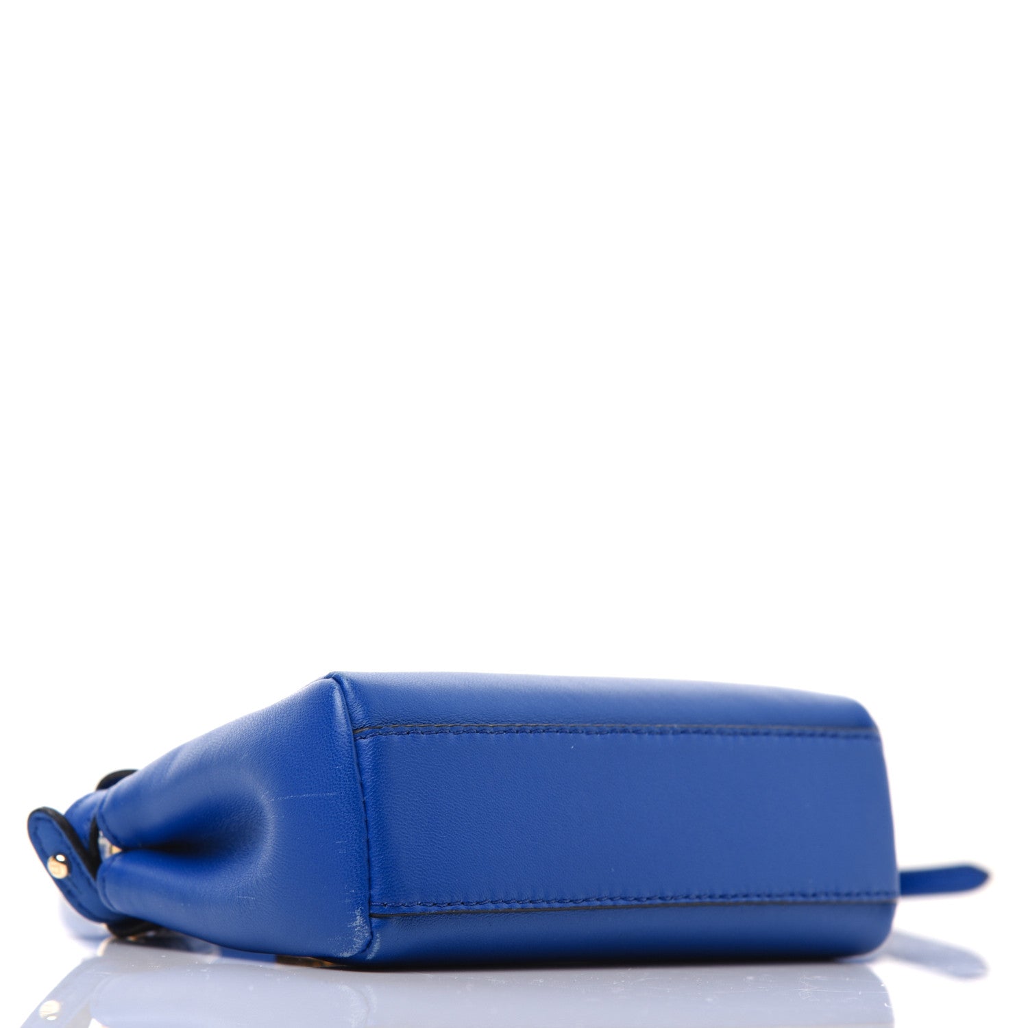 Fendi Nappa Micro Peekaboo Iconic Satchel Bluette 4 of 24