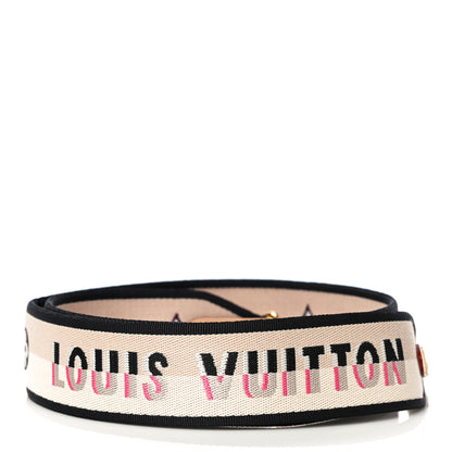 Louis Vuitton Jacquard Speedy Bandouliere 20 Shoulder Strap Black 2 of 6