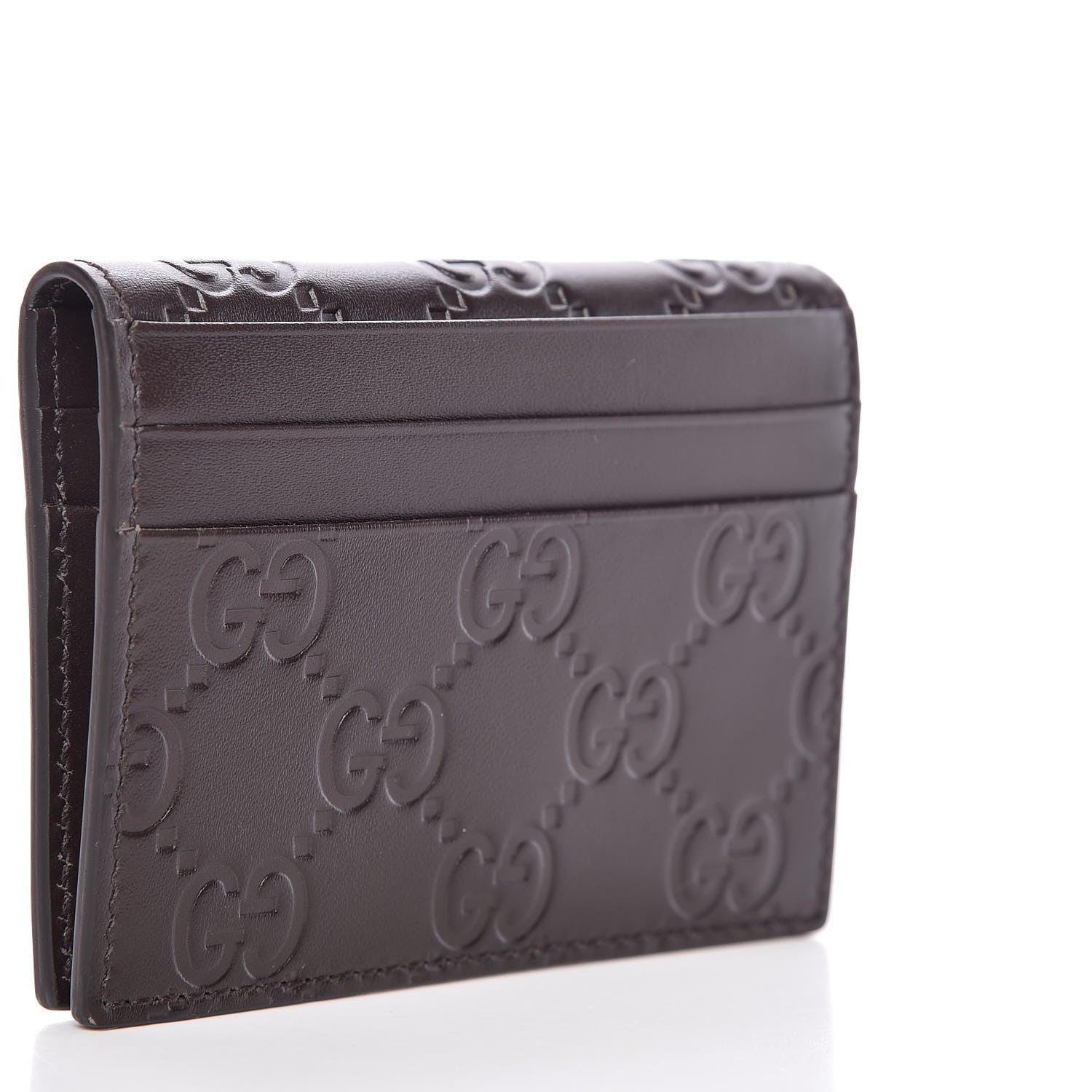 Gucci Guccissima Card Case Brown 3 of 8