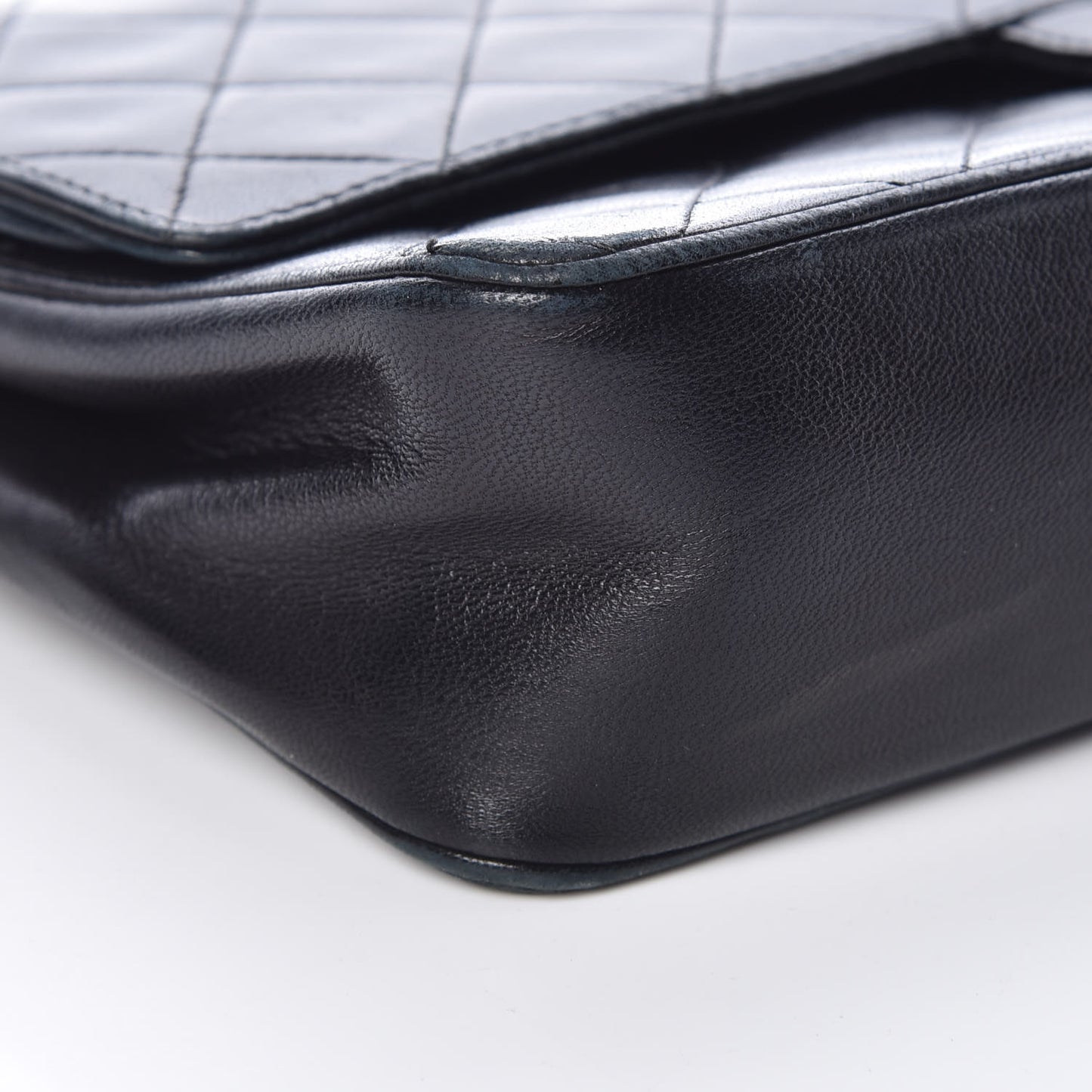 Lambskin Quilted Medium Double Flap Bijoux Chain Black