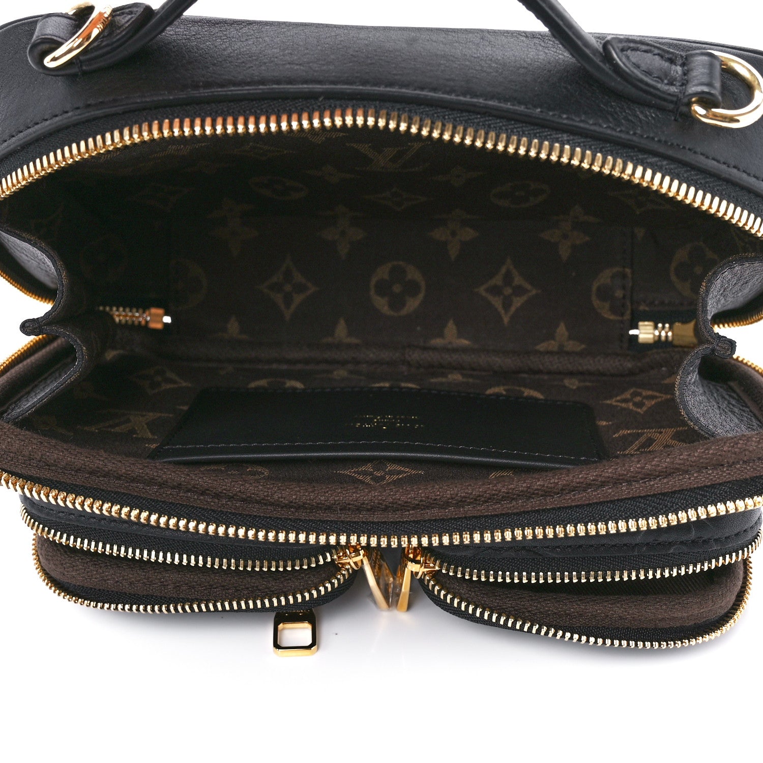 Louis Vuitton Calfskin Monogram Embossed Utility Crossbody Black 5 of 11