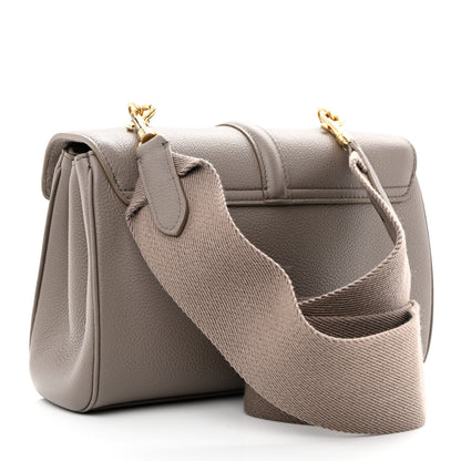 Celine Grained Calfskin Teen Soft 16 Shoulder Bag Taupe 2 of 10