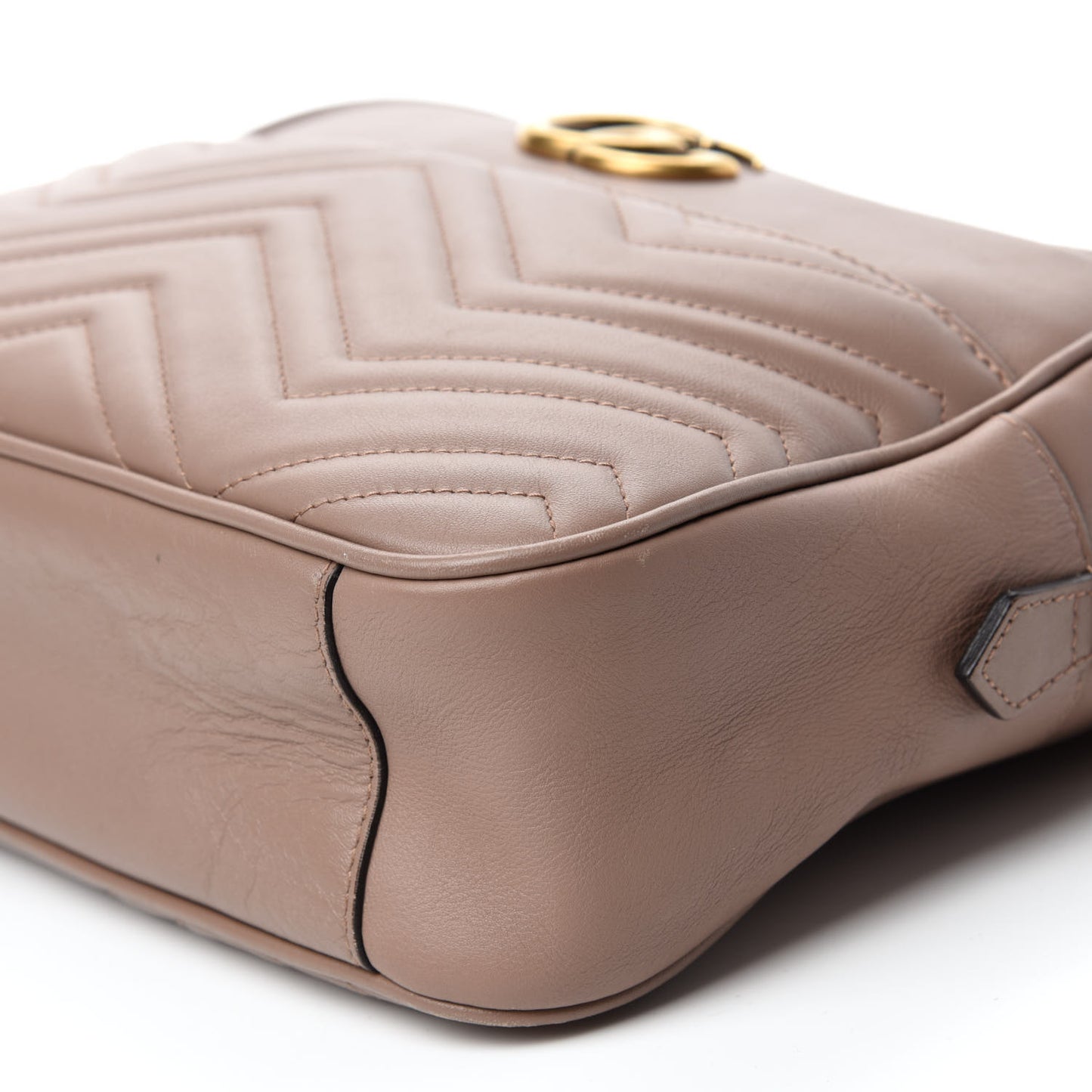 Calfskin Matelasse Medium GG Marmont Chain Shoulder Bag Porcelain Rose