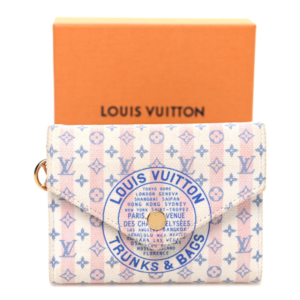 Minigram LV Stamp Victorine Wallet Blue