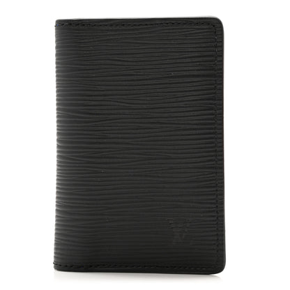 Louis Vuitton Epi Monogram Eclipse Pocket Organizer Black Blue 1 of 11