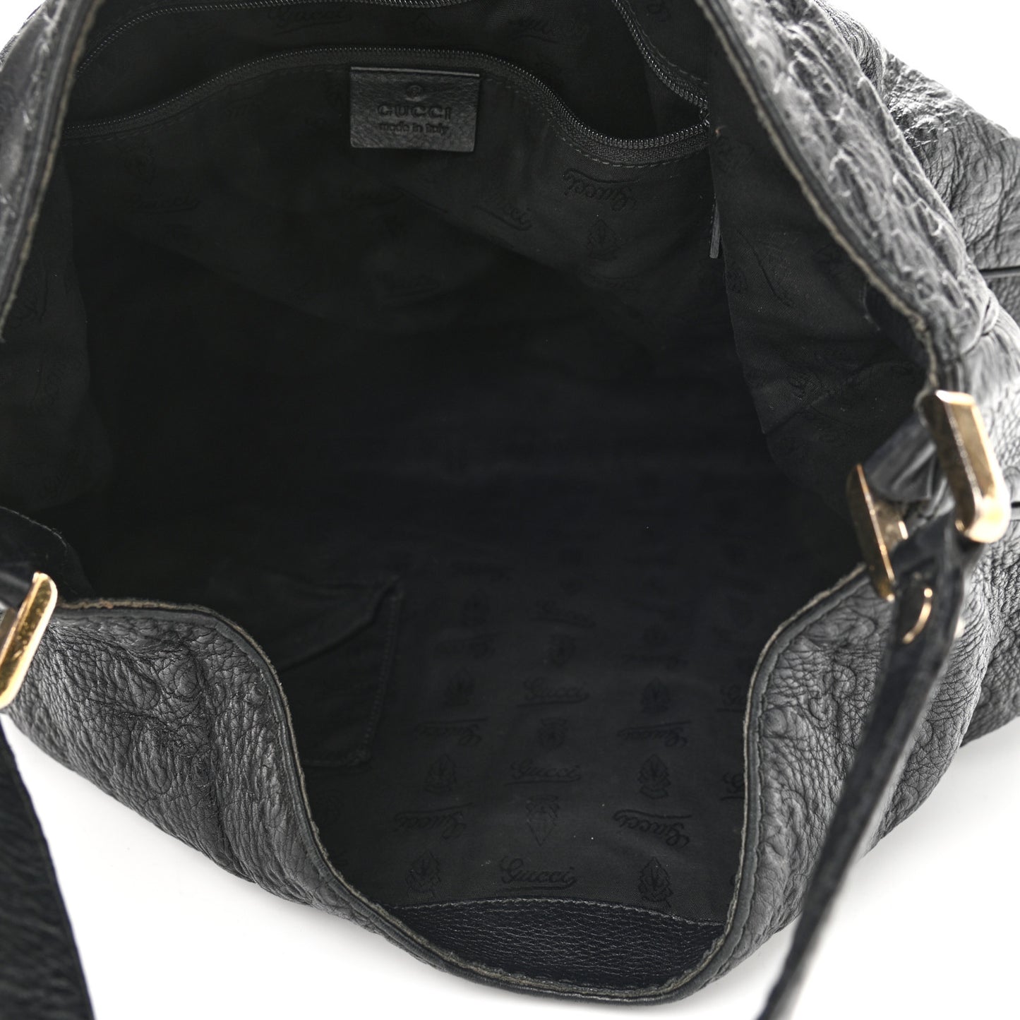 Guccissima Large New Ladies Web Hobo Black