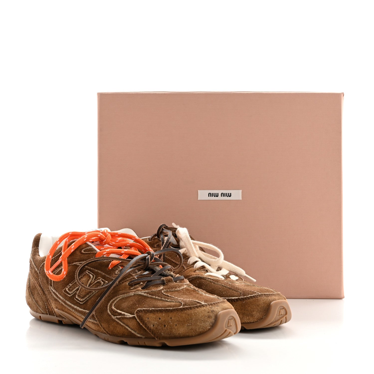 Miu Miu X NEW BALANCE Suede 530 SL Sneakers 40 Cinnamon 9 of 9