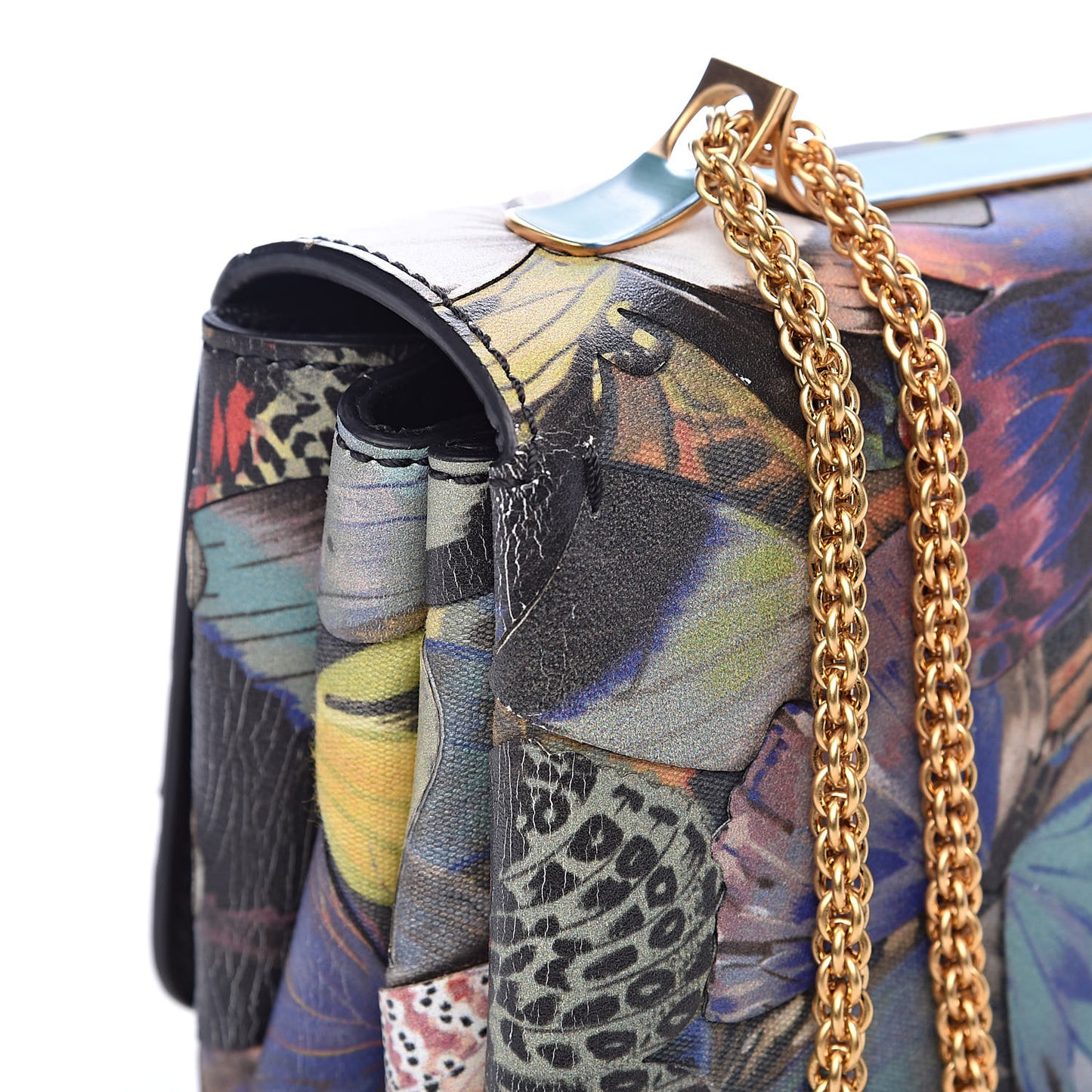 Canvas Vitello Camubutterfly Va Va Voom Shoulder Bag Multicolor