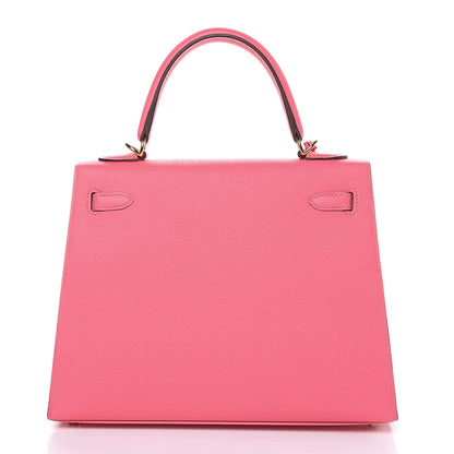 Hermes Epsom Kelly Sellier 25 Rose Azalee 5 of 33