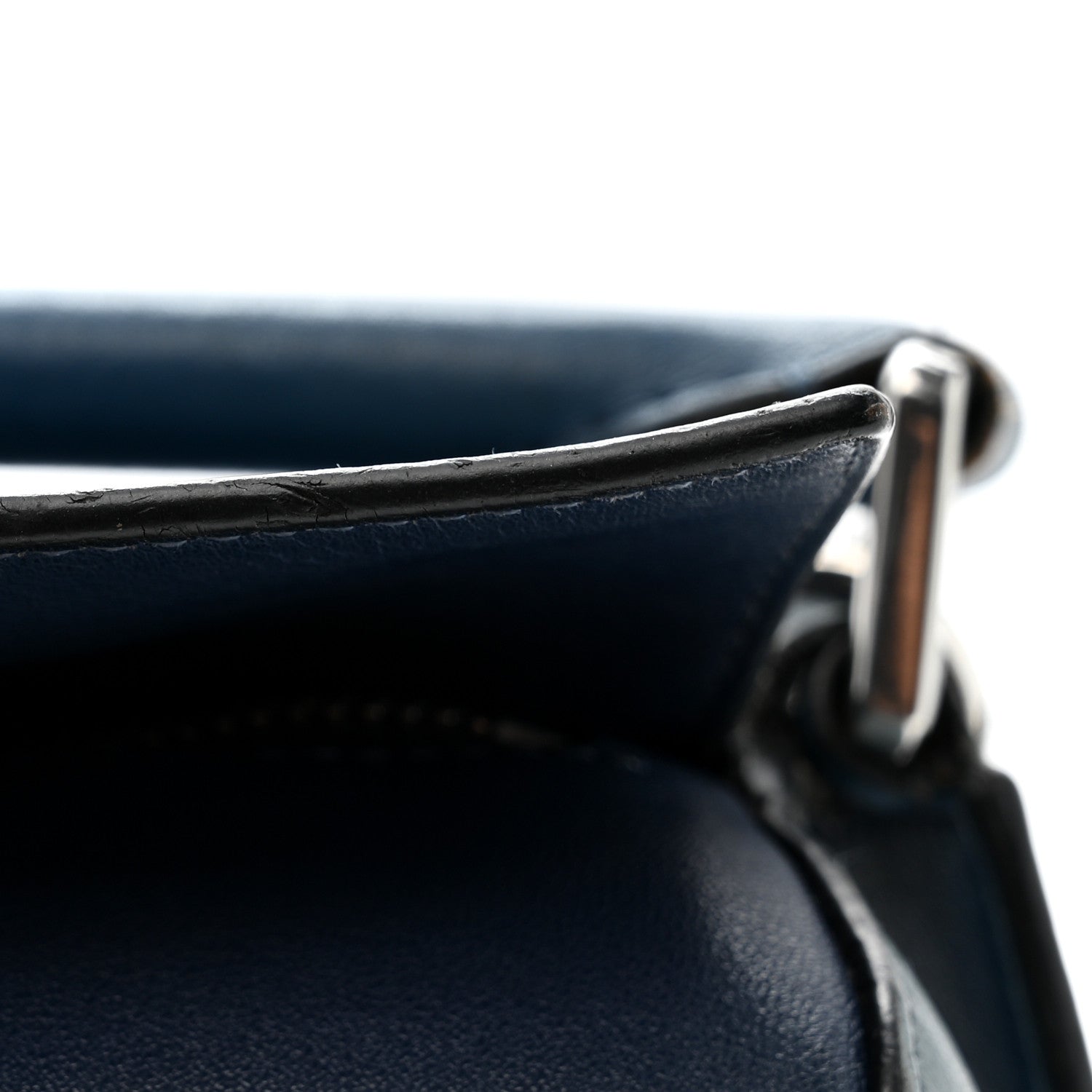 Loewe Calfskin Medium Puzzle Bag Marine Stone Steel Blue 15 of 17