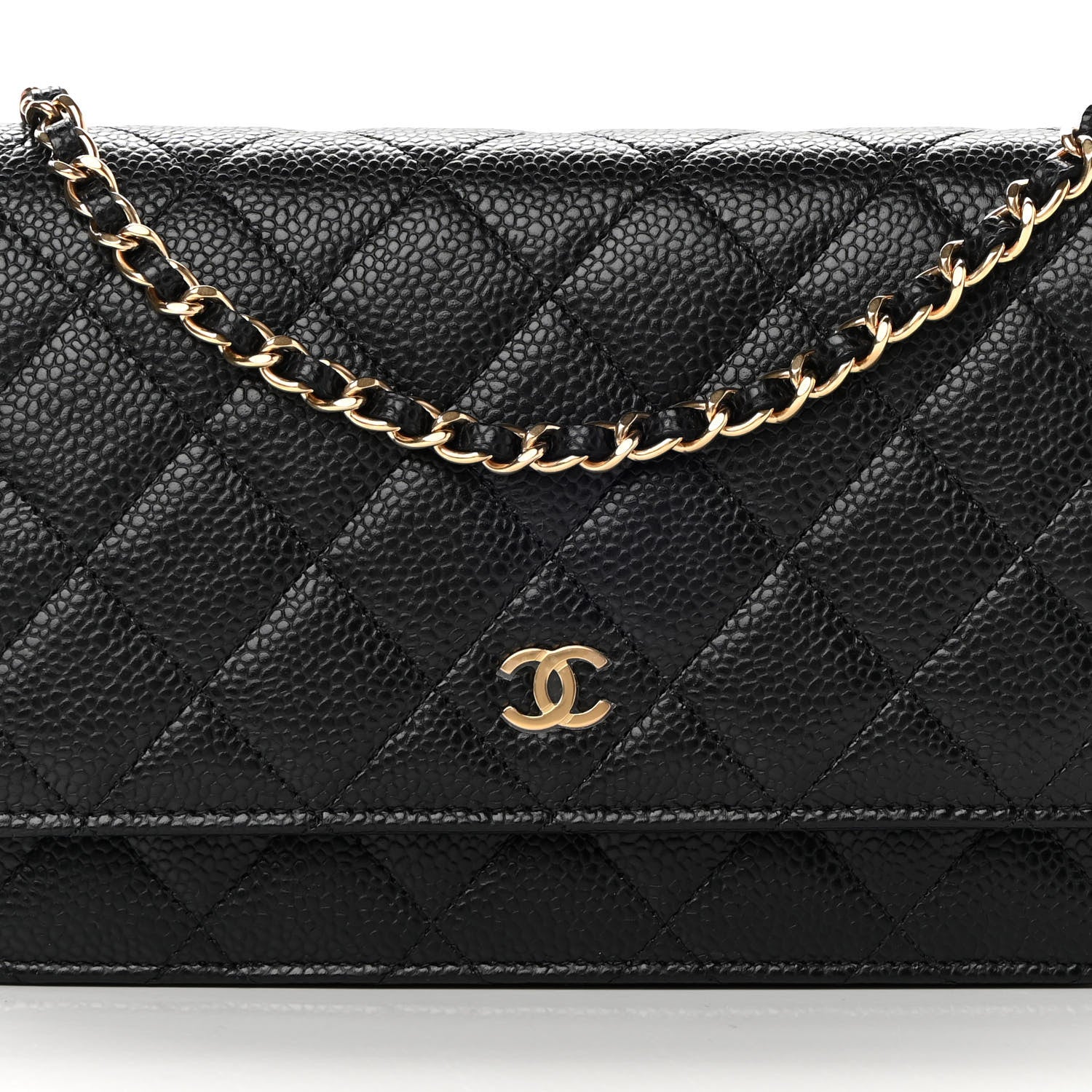 Chanel Caviar Quilted Wallet On Chain WOC Black 9 of 13