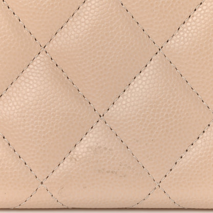 Chanel Caviar Pearl Quilted Coco Candy Wallet Beige 10 of 12