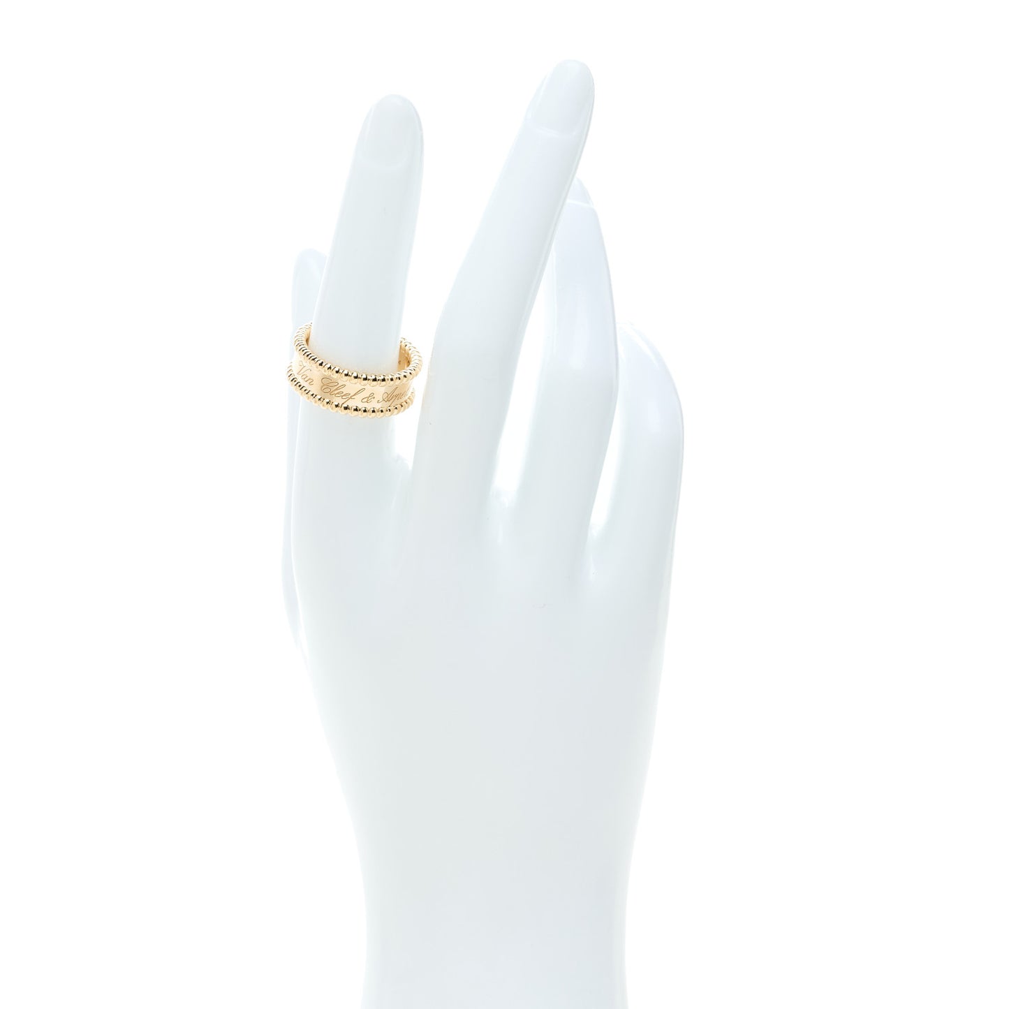 18K Yellow Gold Perlee Signature Ring 54 7