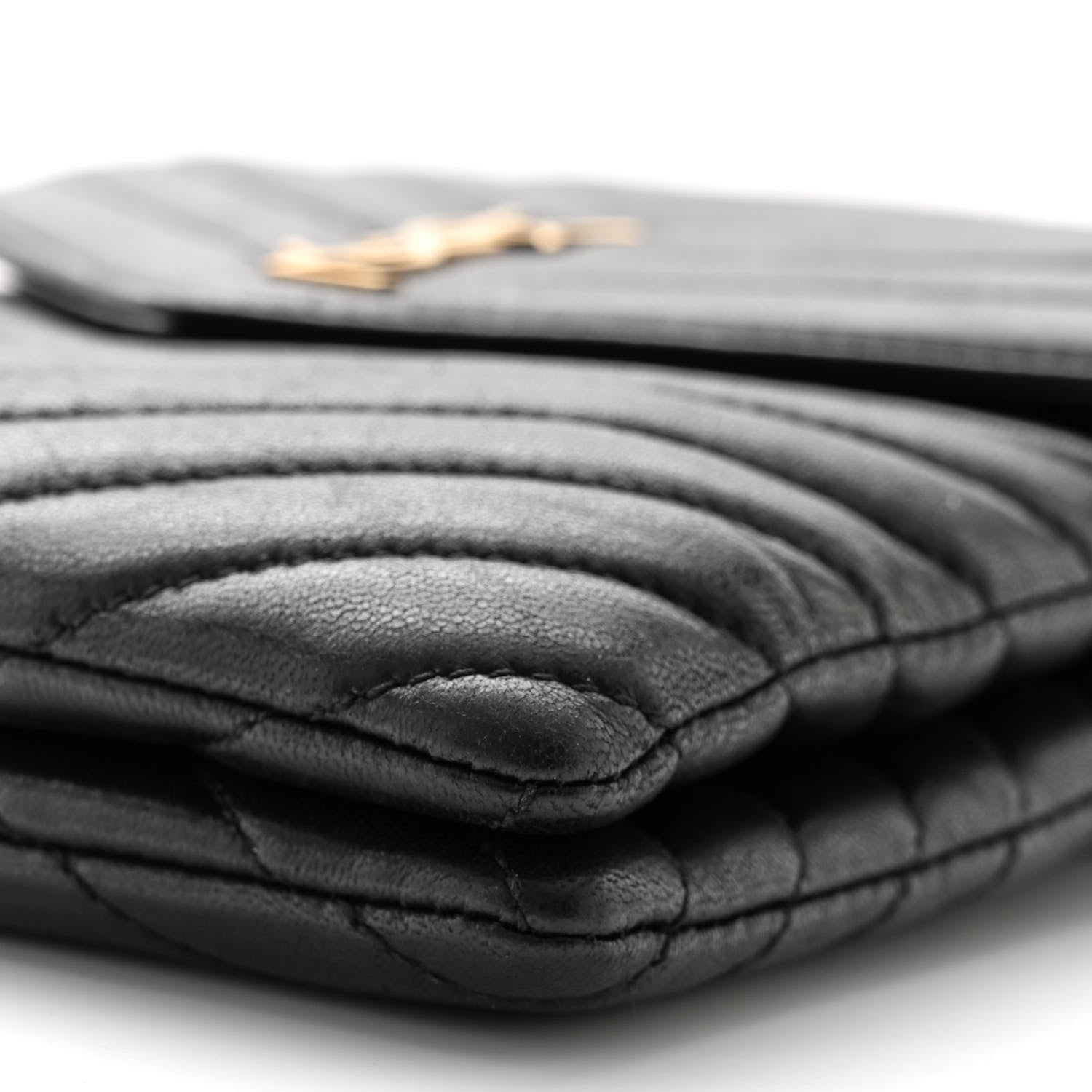 Saint Laurent Lambskin Quilted Double Flap Bag Black 10 of 10