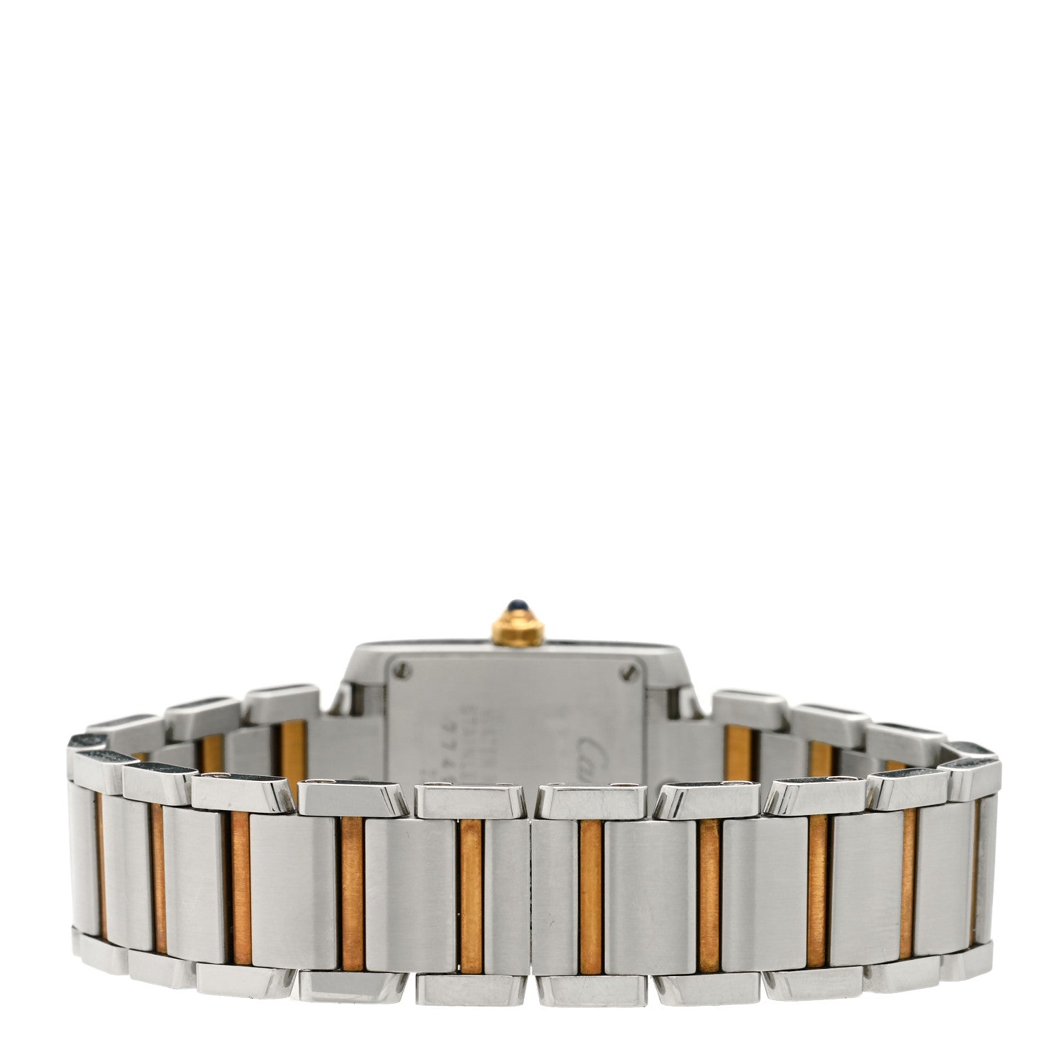 Cartier Stainless Steel 18K Yellow Gold 20mm Tank Francaise Quartz Watch 3 of 4