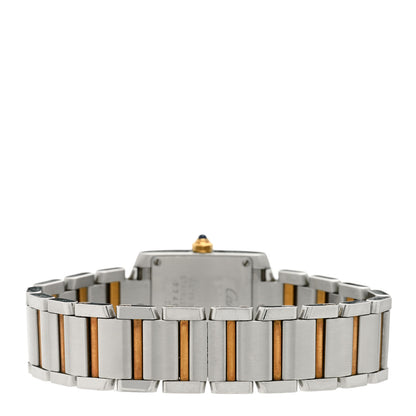 Cartier Stainless Steel 18K Yellow Gold 20mm Tank Francaise Quartz Watch 3 of 4