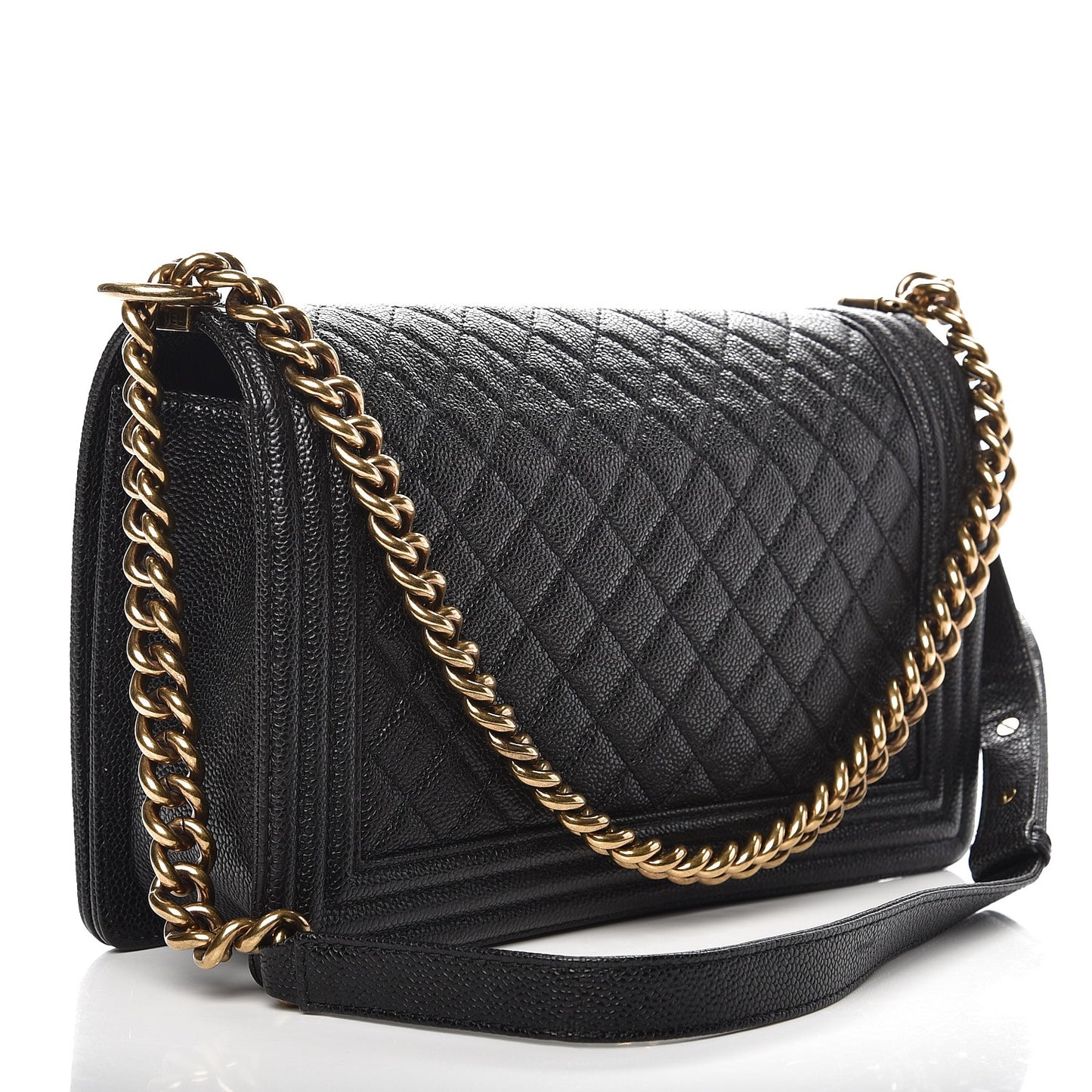Caviar Quilted New Medium Boy Flap Black