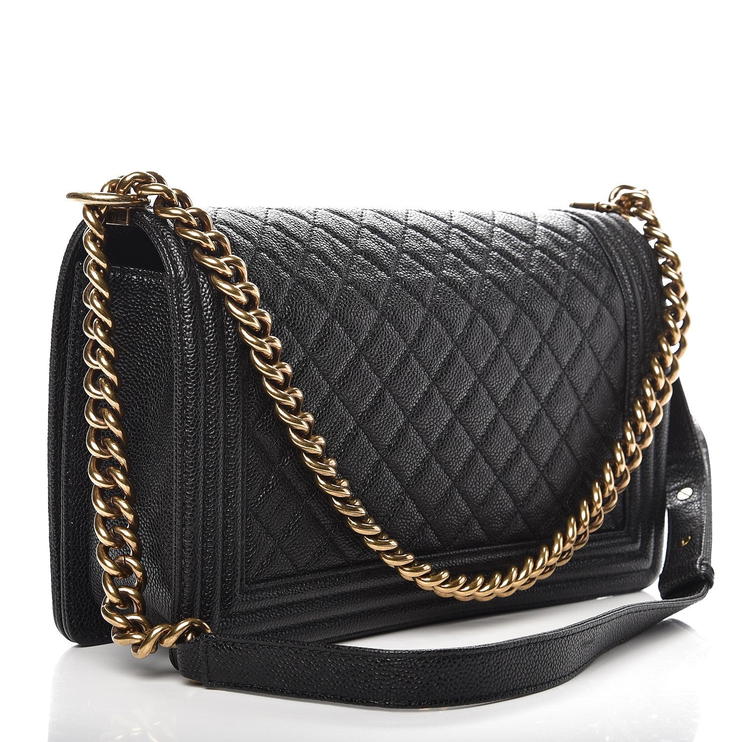 Chanel Caviar Quilted New Medium Boy Flap Black 3 of 9