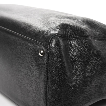 Chanel Calfskin Cerf Executive Shopper Tote Black 16 of 29