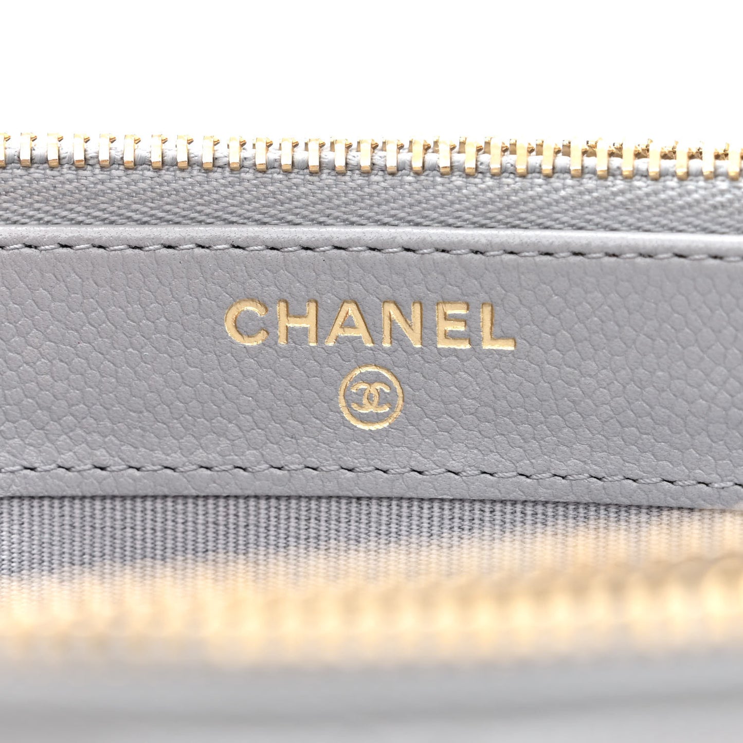 Caviar Quilted Phone Holder Grey