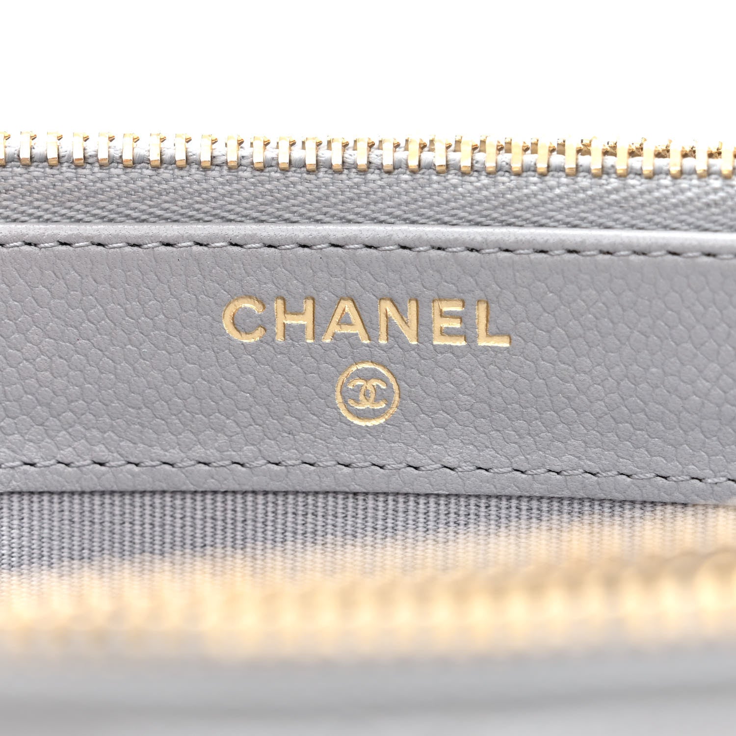 Chanel Caviar Quilted Phone Holder Grey 8 of 14