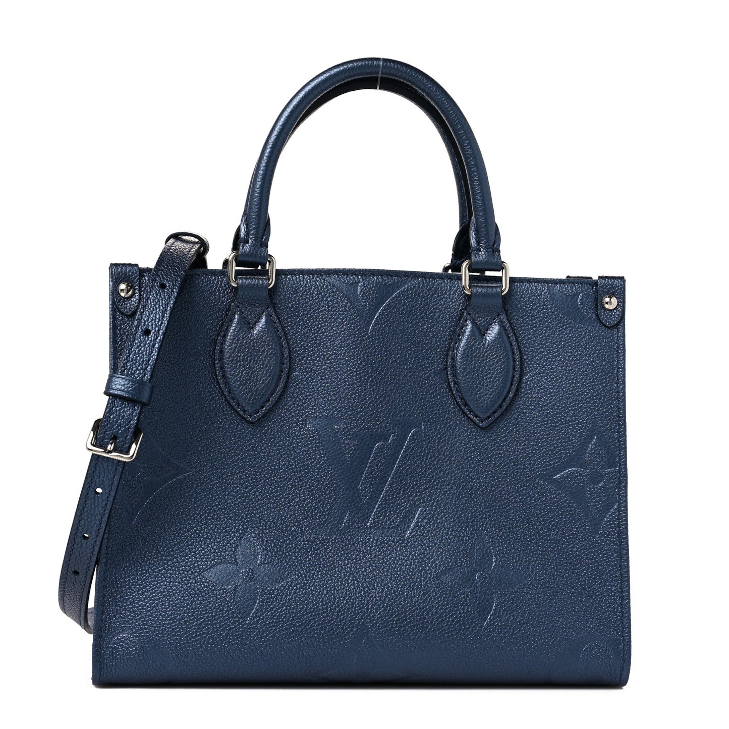 Metallic Empreinte Monogram Giant Onthego PM Navy Nacre