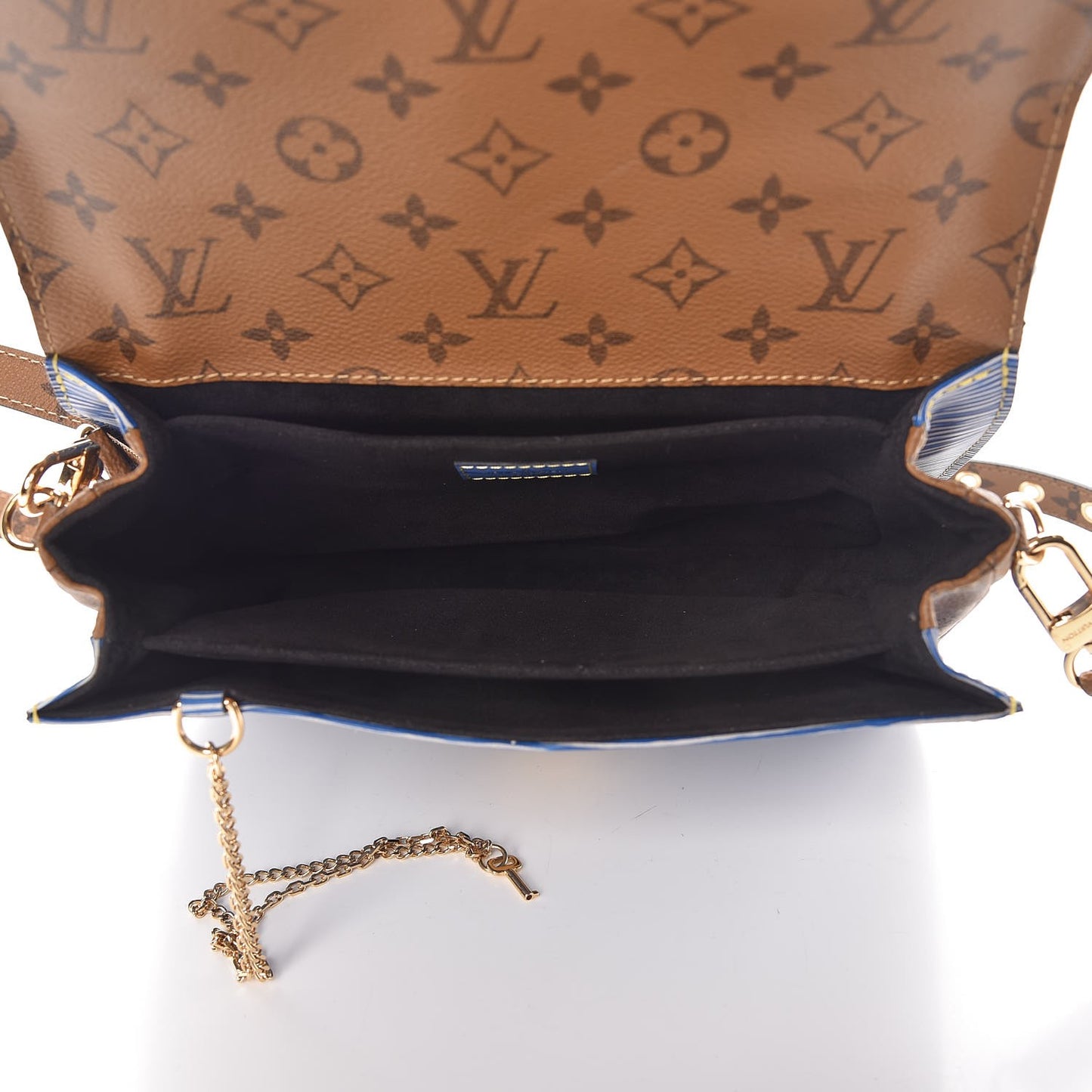 Epi Reverse Monogram Pochette Metis Denim Light