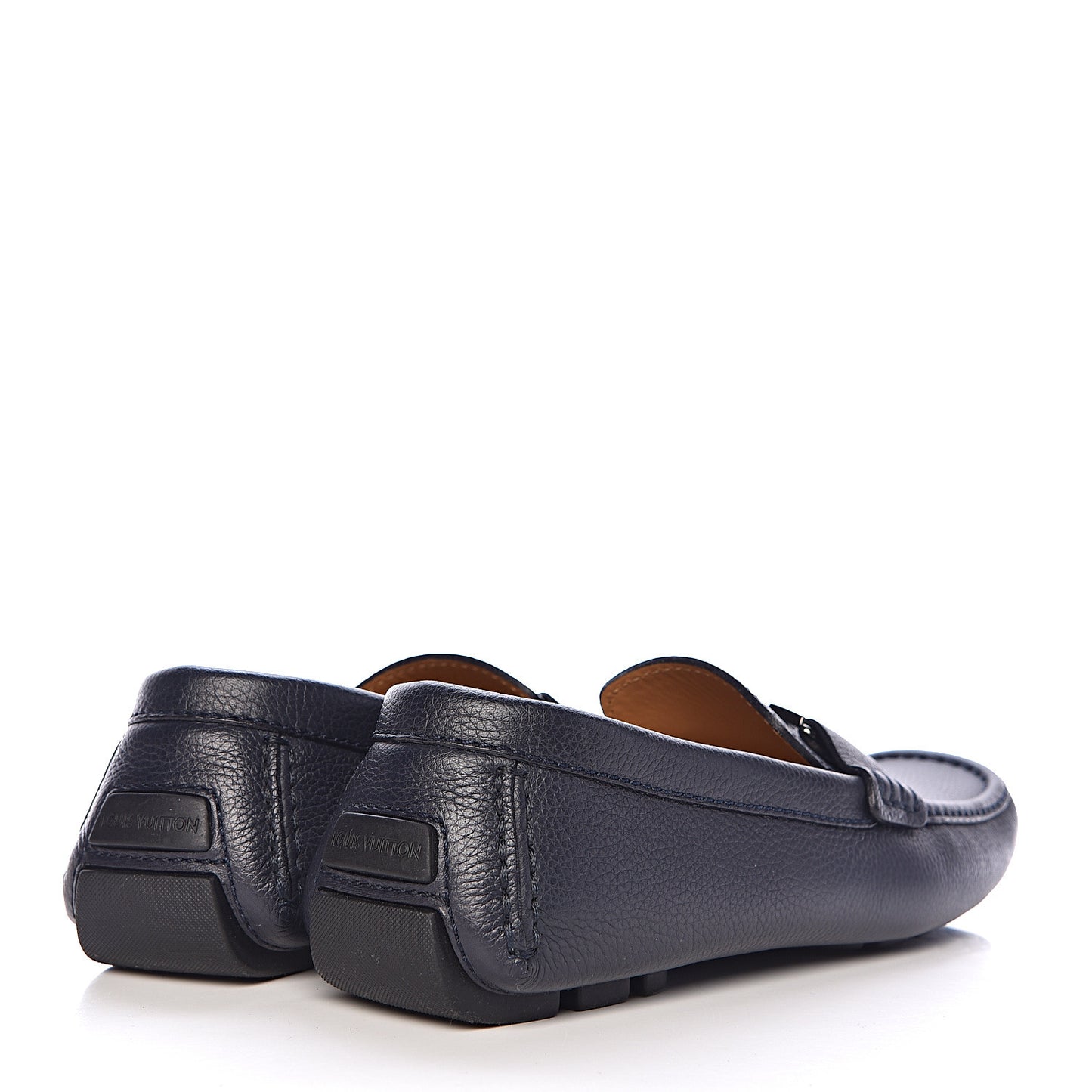 Calfskin Mens Monte Carlo Car Shoe Moccasin Loafers 8 Blue