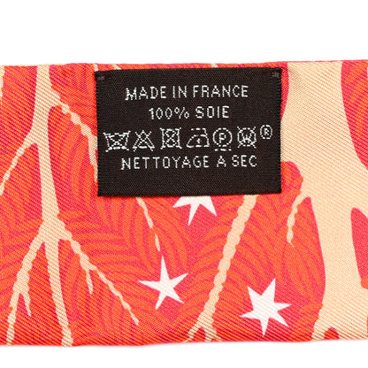 Hermes Silk Le Charme D Orphee Twilly Vermillon Beige 2 of 4