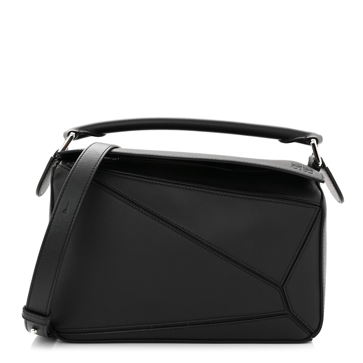 Loewe Calfskin Small Puzzle Bag Black 1 of 10