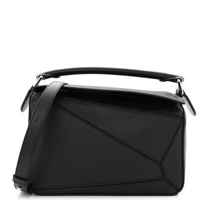 Loewe Calfskin Small Puzzle Bag Black 1 of 10