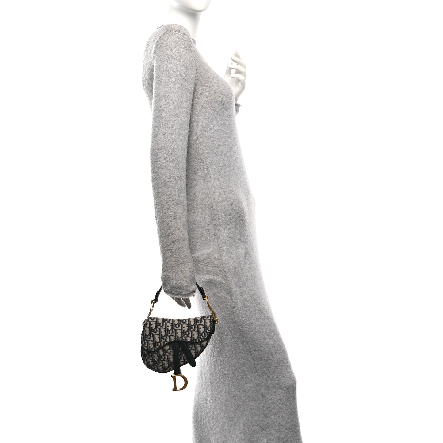 Oblique Mini Saddle Bag Blue