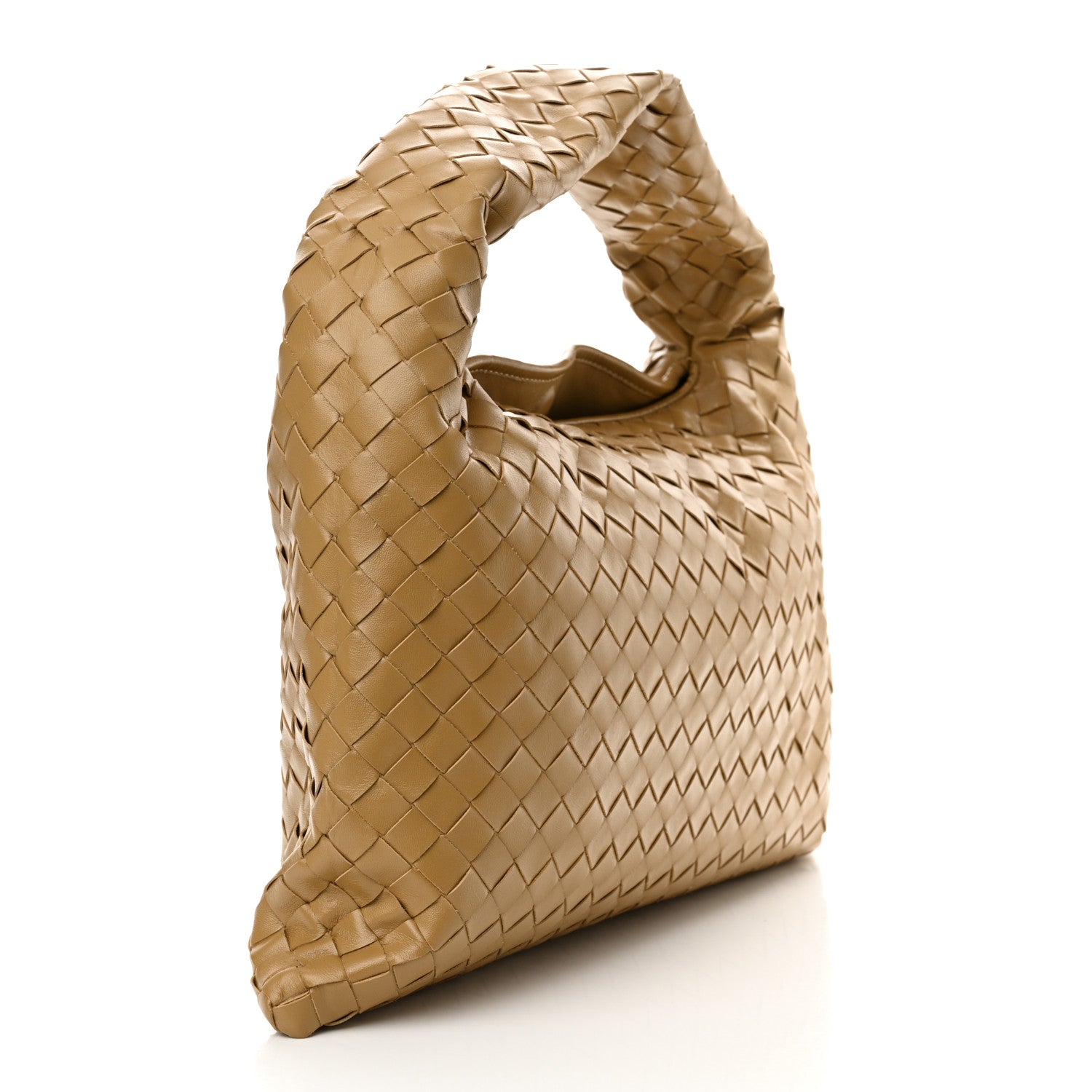 Bottega Veneta Calfskin Intrecciato Small Hop Dark Praline 3 of 10