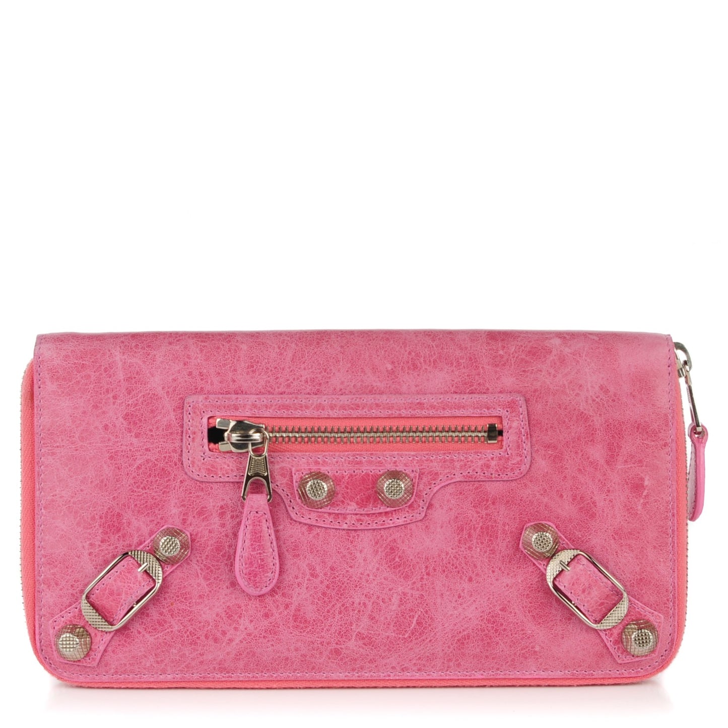 Agneau Giant 12 Silver Hardware Compagnon Wallet bubblegum