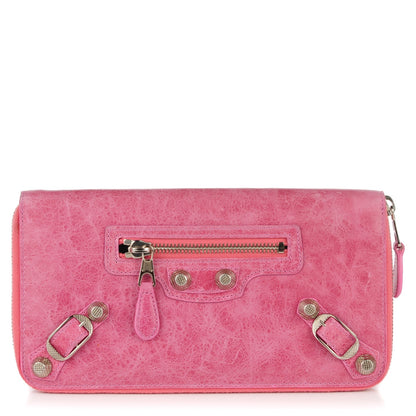 Balenciaga Agneau Giant 12 Silver Hardware Compagnon Wallet bubblegum 1 of 7