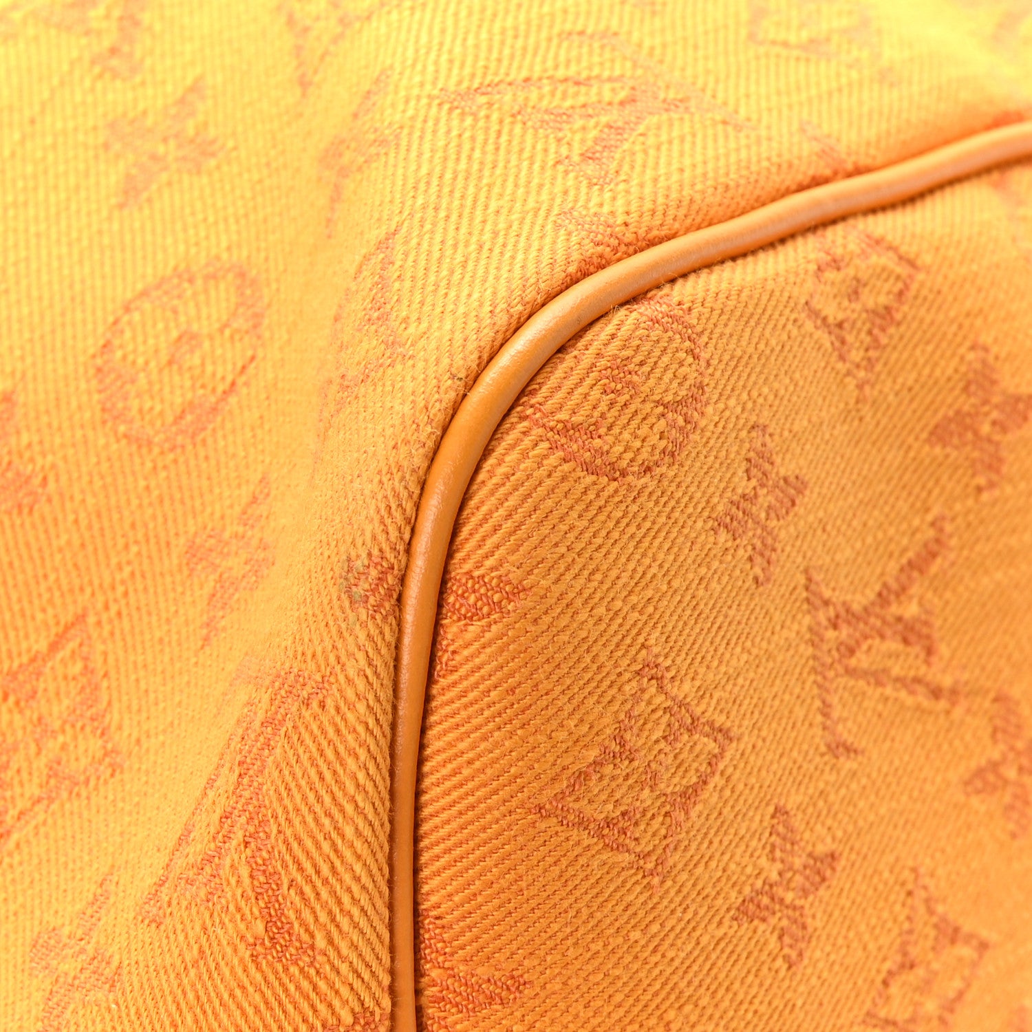 Louis Vuitton Denim Monogram Keepall Bandouliere 50 Ocre 11 of 13