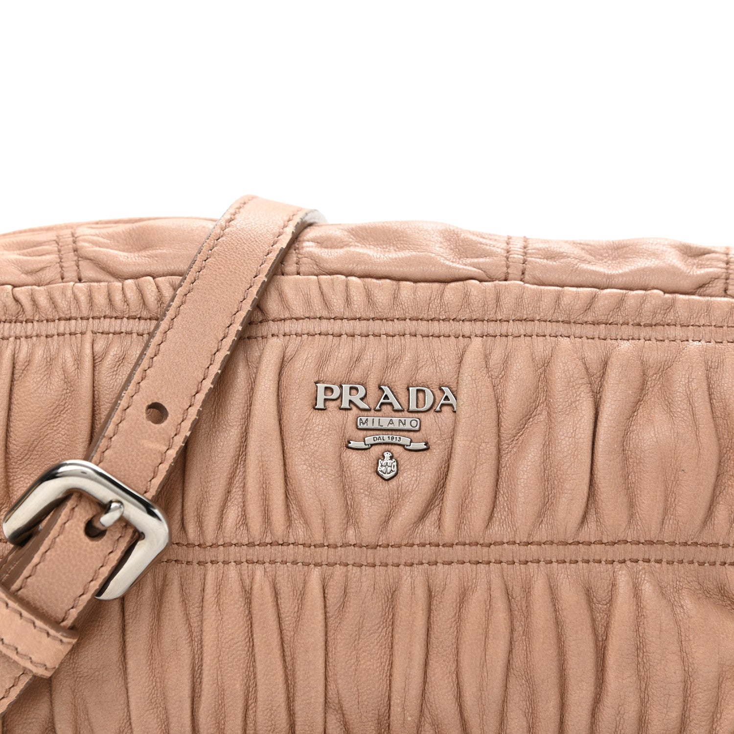 Prada Nappa Gaufre Crossbody Bag Cammeo 8 of 12
