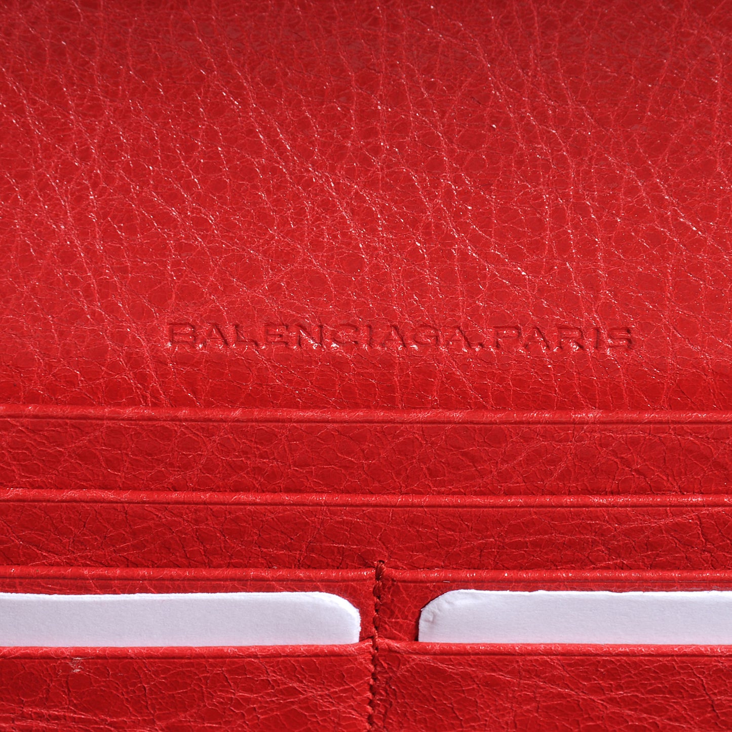 Agneau Giant Gold Money Wallet Rouge Cardinal