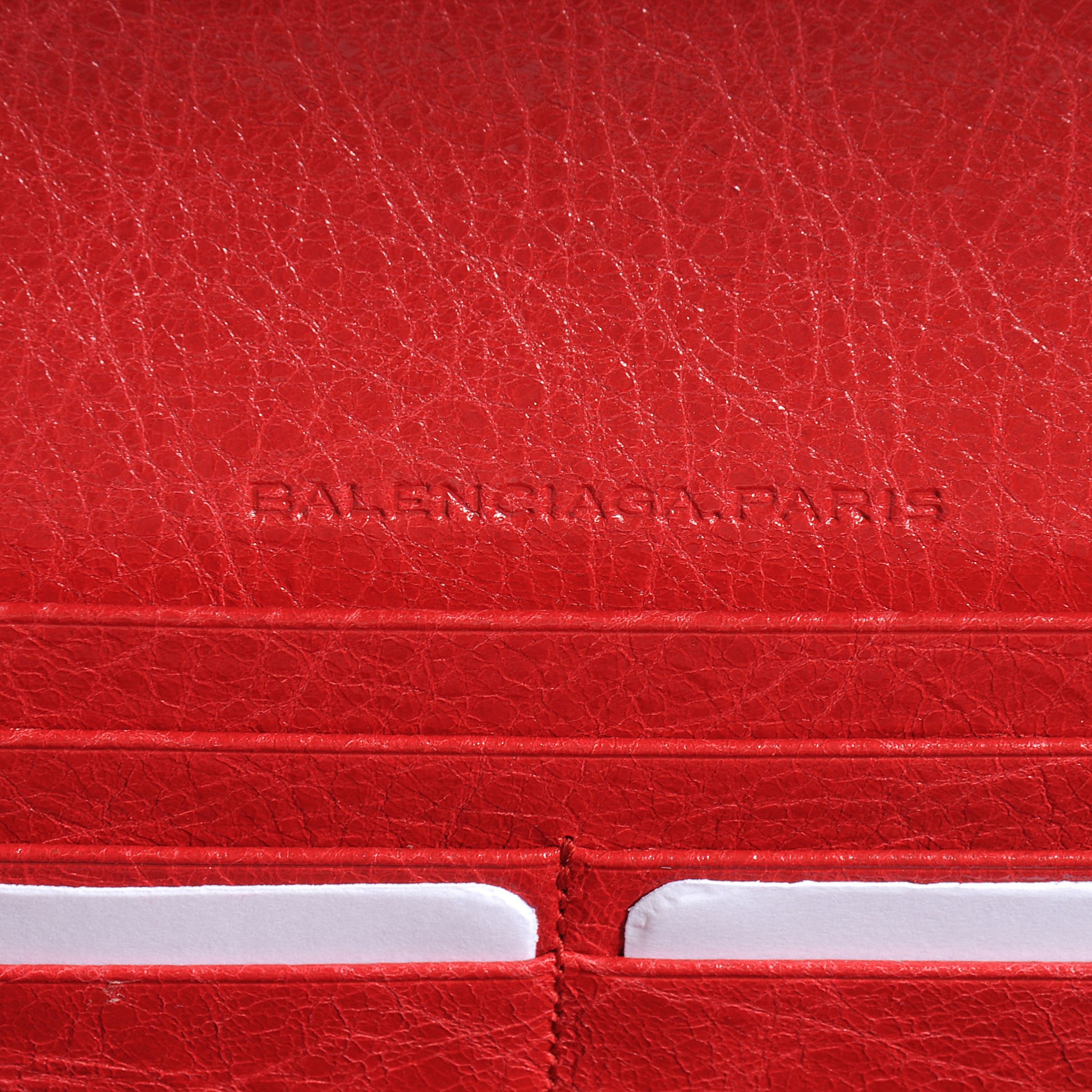 Balenciaga Agneau Giant Gold Money Wallet Rouge Cardinal 6 of 7