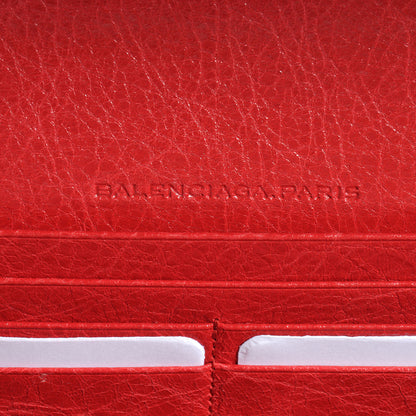 Balenciaga Agneau Giant Gold Money Wallet Rouge Cardinal 6 of 7