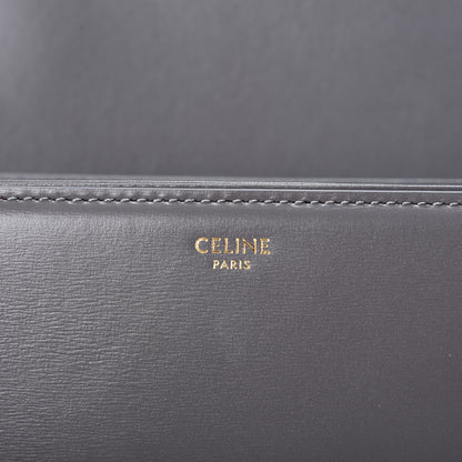 Celine Shiny Calfskin Medium Triomphe Grey 7 of 9
