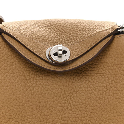 Hermes Taurillon Clemence Mini Lindy 20 Biscuit 8 of 10