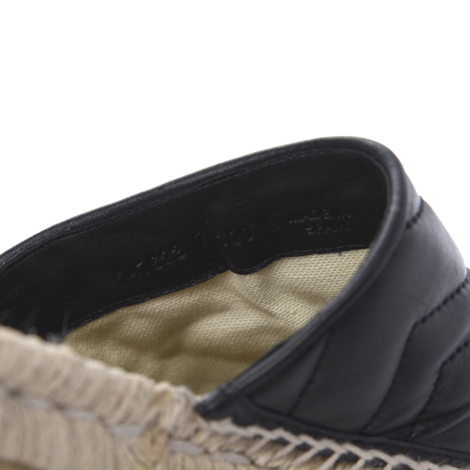 Gucci Nappa Matelasse GG Marmont Espadrille Slippers 37 Black 8 of 10