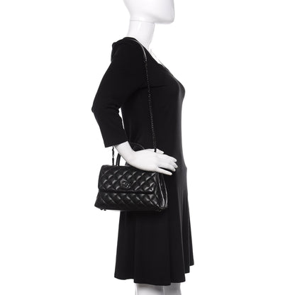 Chanel Caviar Quilted Mini Coco Handle Flap So Black 2 of 11
